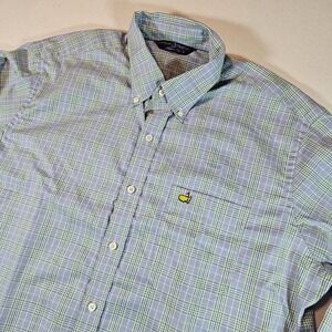 Clubhouse Collection Masters Shirt Men's Long Sleeve Button Up Size Xl Plaid